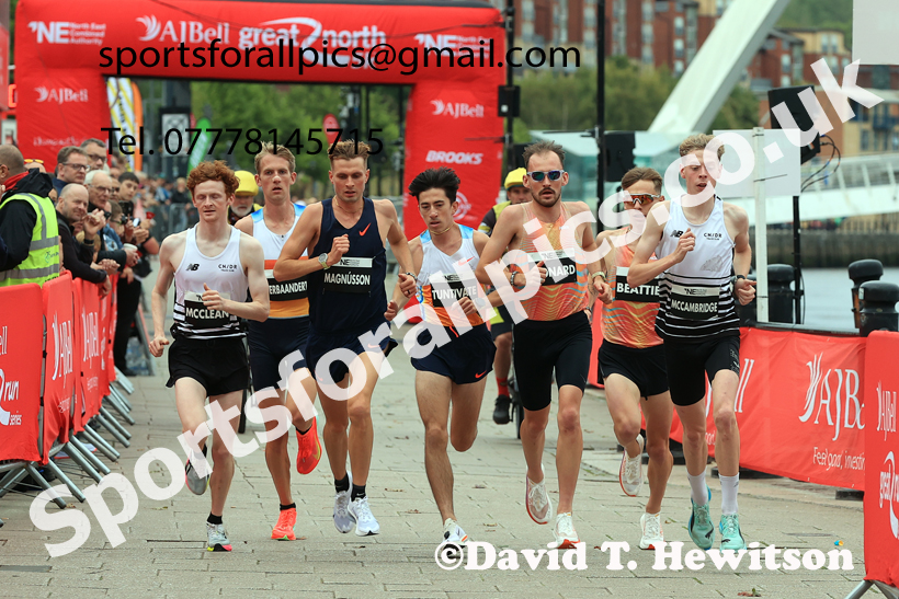Elite Mens 5k, AJ Bell Great North 5k. Photo: David T. Hewitson/Sports for All Pics